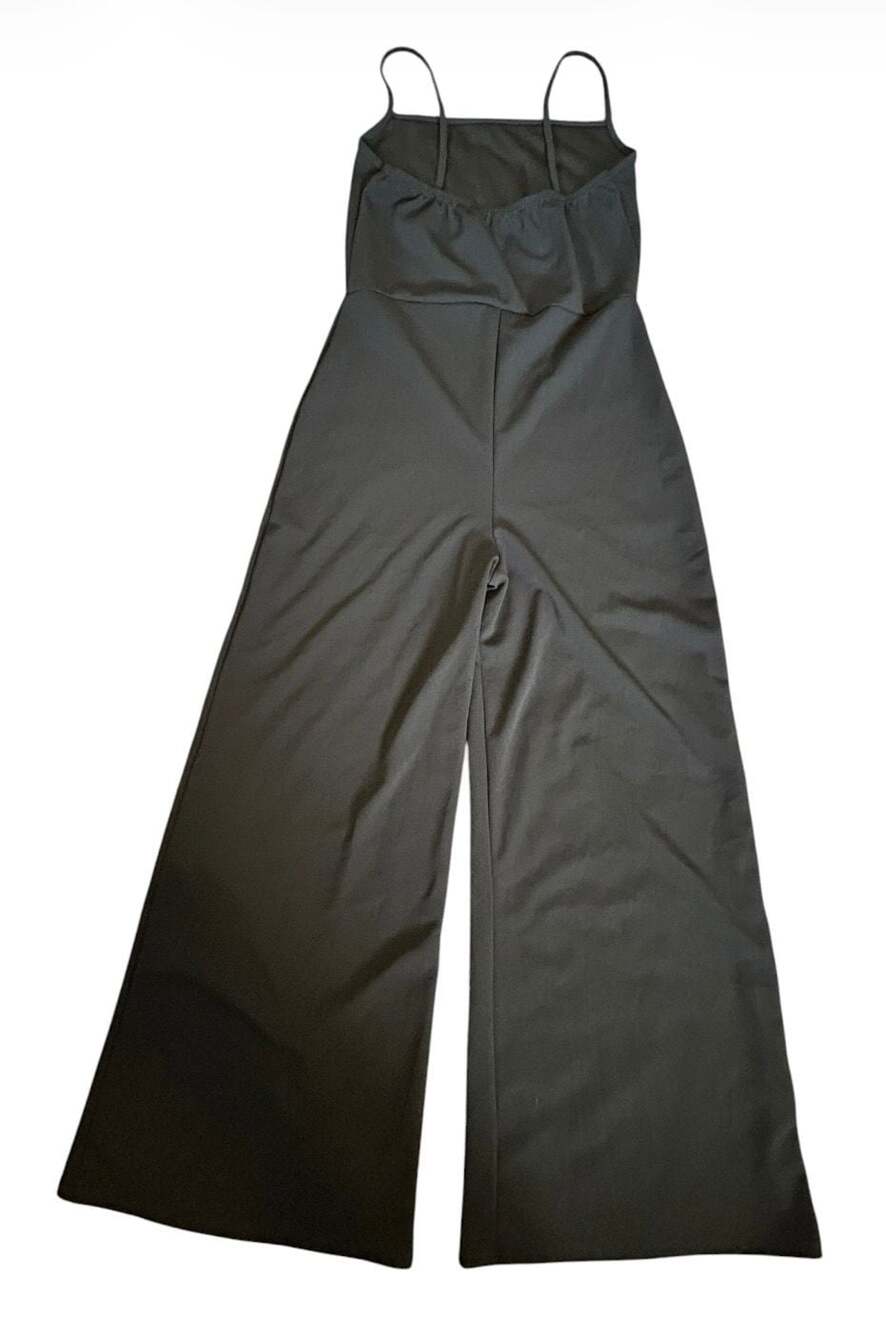 Nasty Gal Collection Black Sleeveless Wide Leg Jumpsuit - Picture 2 of 6
